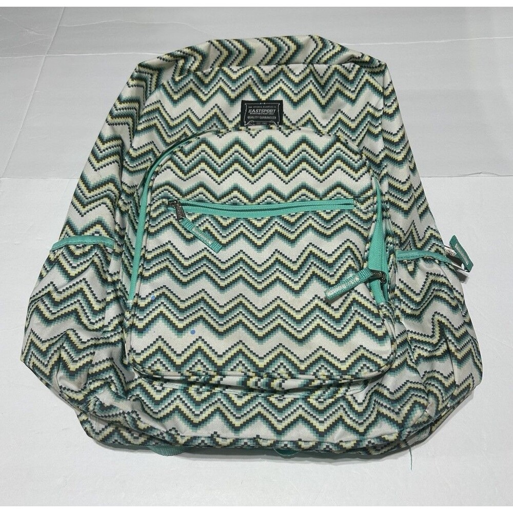 Eastsport Chevron Geometric Print Multipurpose Backpack Book Bag Y2K